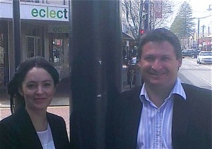 Jackie Dettman with Liberal candidate Matt Williams