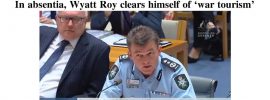 In absentia, Wyatt Roy clears himself of 'war tourism'